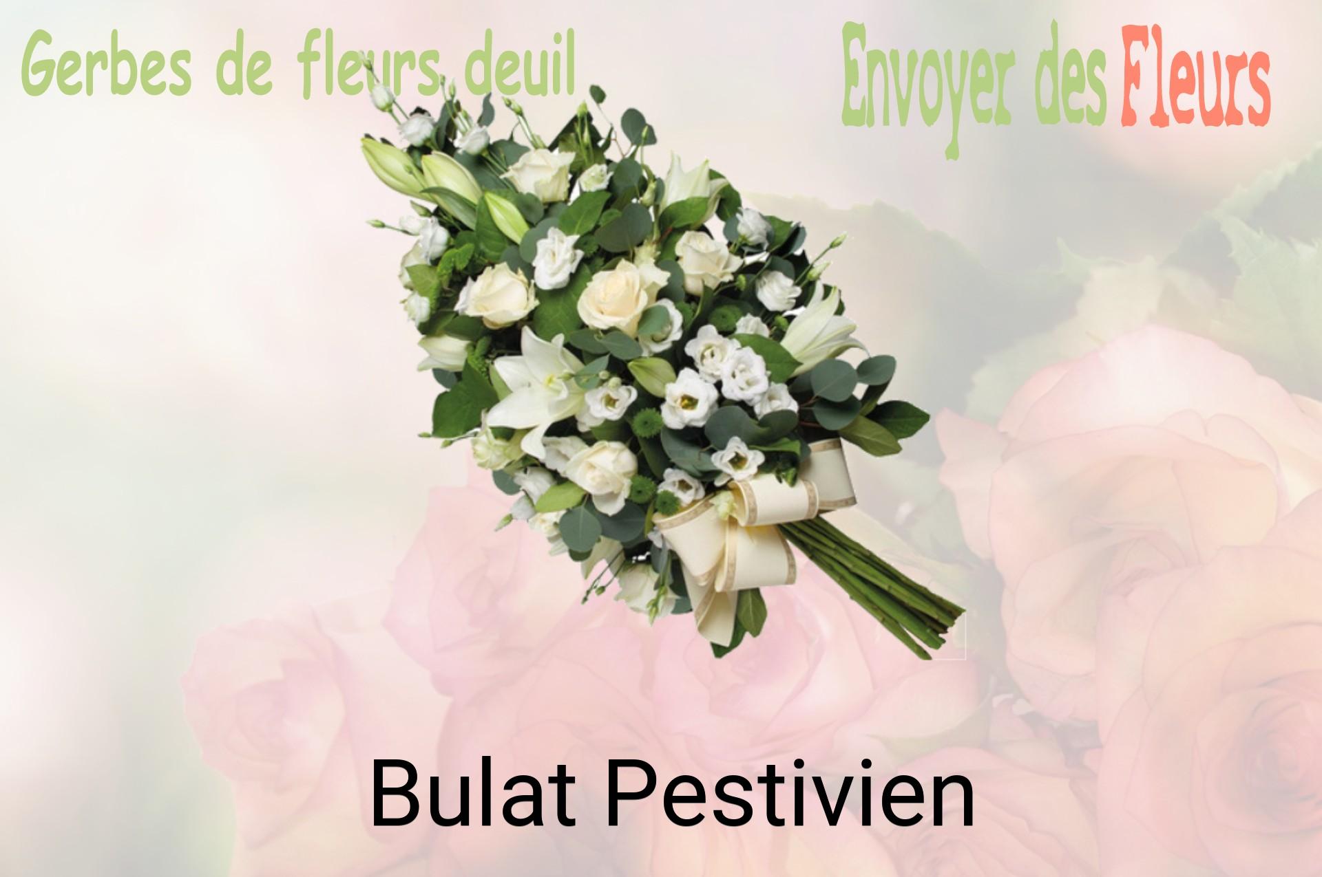 Gerbe de fleurs de deuil livrée à Bulat-Pestivien